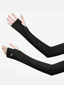 3 Pairs Summer Sun Protection Arm Sleeves For Women, Loose Breathable Ice Silk Sleeve For Outdoor Activities, Cycling - Multicolor - View 8