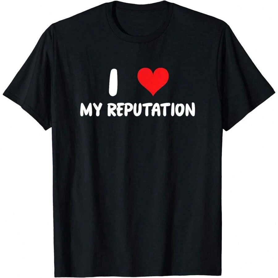 I Love My Reputation - Heart - Prestige Opinion playera - Negro - Ver 1