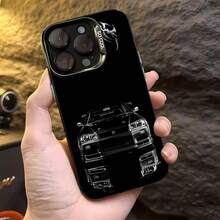 Skyline GTR negro con temática góticafunda de teléfono Fundas compatibles con ,Apple,VIVO,OPPO,,, y Honor.Fabricadas en silicona TPU,ofrecen protección contra golpes y caídas. - Negro - Ver 4