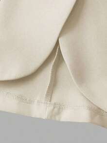 xheEMERY ROSE Blazer casual/para el hogar/para exteriores de mujer con botones y mangas 3/4xhe - Albaricoque - Ver 8