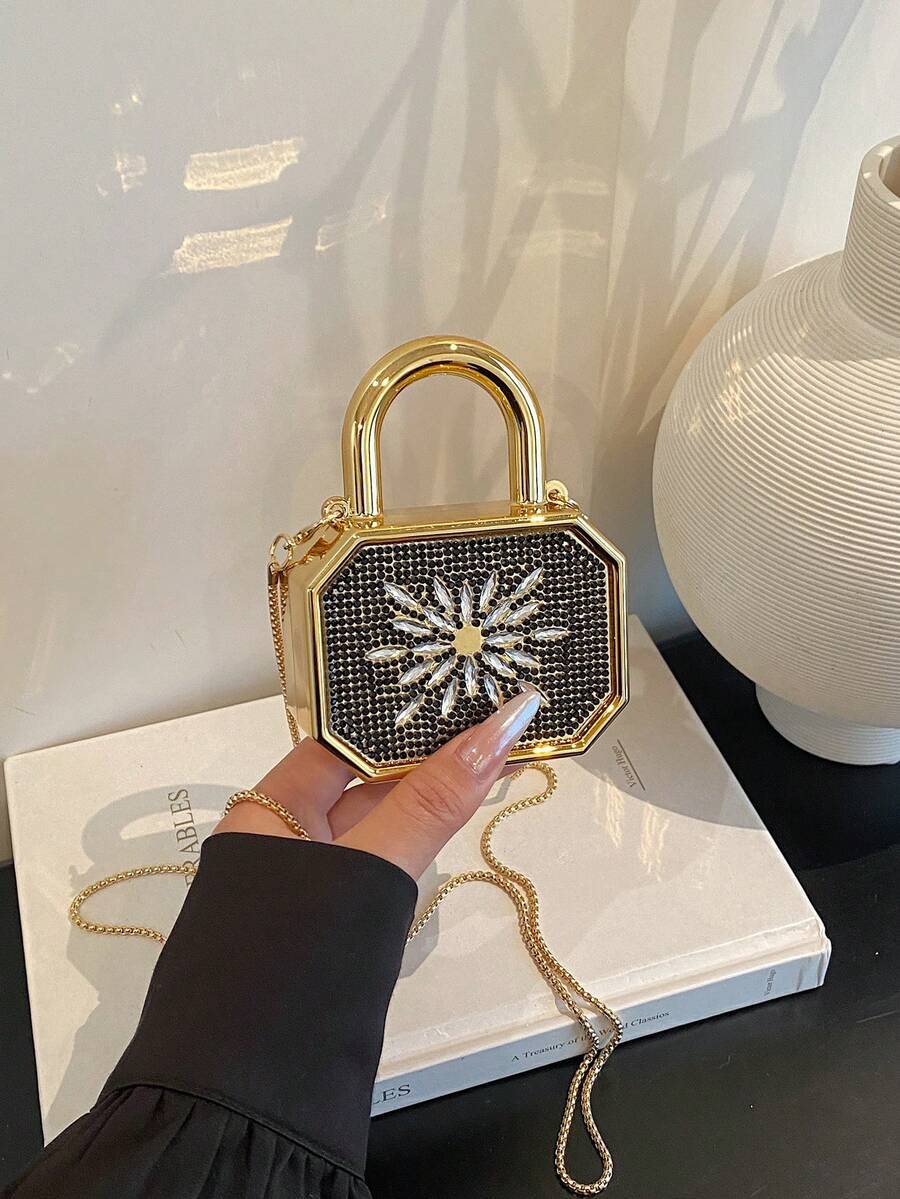 New Acrylic Mini Handbag, Fashion Clutch Purse, Personalized Lipstick Case, Celebrity Evening Bag, Crossbody Chain Bag - Multicolor - View 1