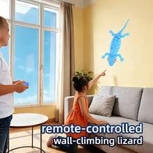 Remote Control Wall Climbing Lizard Electric Toy, Realistic Gecko With Lights, Infrared Remote Control, Gift For Boys, Christmas/Birthday Gift - Multicolor - View 9