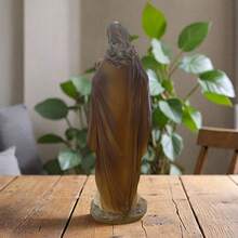 Estatua de 6 pulgadas de Jesús sosteniendo un cordero, decoración religiosa moderna para el hogar, estatua del Buen Pastor para escritorio interior, regalo religioso - 1PC - Ver 7