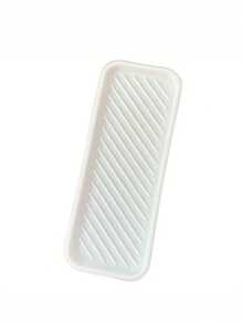 1pc Rectangular Plastic Draining Mat, Multi-Functional Soap Dish, Bathroom Storage Mat, Kitchen Dining Table Cup Coaster, Heat Insulation Mat, Soap Box - A - View 11