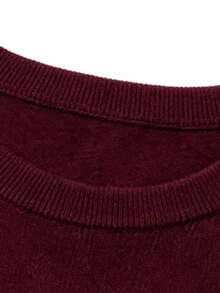 Women's Tracksuit Set With Striped Details - Comfortable Style - Màu Đỏ Sâu - Xem 3