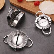 1 Pc Simple & Easy-To-Use Stainless Steel Dumpling Making Set Stainless Steel Material Convenient For Making Dumplings, Wonton, Pan-Fried Dumplings & Pastries Household Kitchen DIY Pasta & Baking Tool Multifunctional Dumpling Maker Gadget - Multicolor - View 7