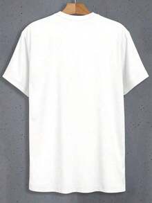 'They Not Like Us' Graphic T-Shirt, Hip Hop Culture T-Shirt With Lettering, West Side Rap Style Top, Men's 100% Cotton 180g Heavyweight T-Shirt, Main Character Energy, Casual Loose Fit Urban Clothing, Modern Aesthetic Summer Garment - 白色 - 查看 7
