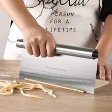 S/M Stainless Steel Cake Scraper, Dough Scraper, Butter Scraper, Cake Spatula, Baking Tools, Kitchen Utensils - View 4