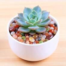 1-2cm Natural Nanjing Yuhua Stone Agate Pebbles, With Textured Landscape-Like Patterns, Suitable For Decorating Succulents, Fish Tanks, Flower Pots, Aquariums And More Scenes - C - View 1