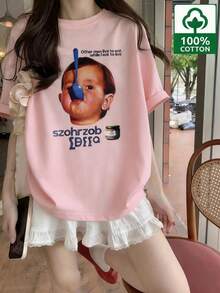 Women T-Shirts - Pink - View 1