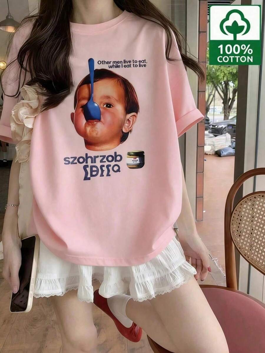 Women T-Shirts - Pink - View 1