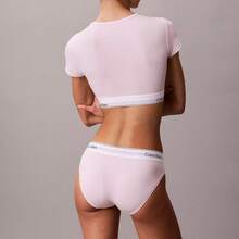 Calvin Klein Calvinklein Icon Cotton Modal Lightly Lined T-Shirt Bralette Underwear  Women  Bras + Bralettes QF8495 - Màu hồng nôi - Xem 4