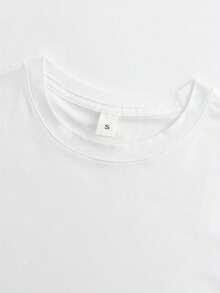 Women's Plus Size Printed Short Sleeve T-Shirt, Special For Mother's Day - Gold Letter Print Mother And Daughter T-Shirt, Casual Short Sleeve Crew Neck T-Shirt With Heartwarming Design, Soft Fabric, Perfect For Moms, Casual Wear. Heartwarming Design T-Shirt, Stylish And Printed, Women's T-Shirt, Suitable For Daily Wear, Mother's Day, Outdoor Activities, Casual And Holiday Occasions. - 白色的 - 查看 4