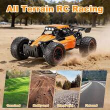 1:16 Scale Remote Control Off-Road Vehicle | 2.4GHz Remote Controller, Rechargeable Battery, 20km/H Top Speed, LED Lights, USB Charging, Collision-Resistant Design, Black Toy Car - Multicolor - View 4