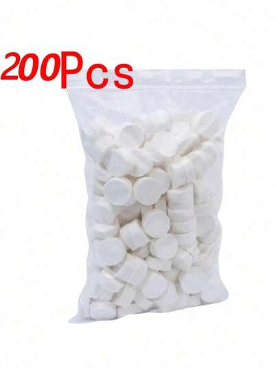 200 miếng khăn nén - Khăn mặt nén dùng một lần dung lượng lớn di động | Phù hợp cho đi bộ đường dài ngoài trời, cắm trại, du lịch - Sản phẩm bán chạy dịp Giáng sinh. Khăn nén dùng một lần, bao bì trong suốt, khăn mặt nén du lịch di động, khăn tẩy trang.