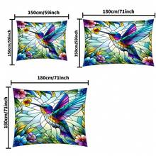 1pc Bright Hummingbird Pattern Outdoor Sun Shade, Suitable For Patio, Garden, Balcony Activity Space, Garage Roof, BBQ Area And Poolside, Lightweight And Portable, Easy To Install (Support Frame Not Included). - Multicolor - View 3