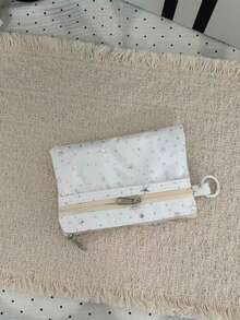 Niche Design Anime Star Shaped Coin Purse, Lightweight Portable Pouch, Fashionable & Unique - White - View 3