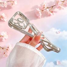 1個 Hadaasi 紫色閃亮鑽石透明手機殼，適用於 Apple 17 Pro Max, 17 PRO, 17 Air, 17, 17e，時尚電鍍亮片設計，支援無線充電，防震保護，耐用外殼，適合 Apple 用戶與時尚愛好者 - 紫色 - 查看 9