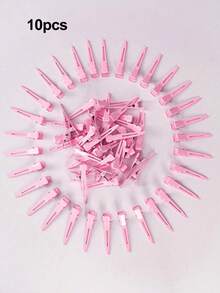 [Quantity] Pcs Professional Curling Metal Hair Clips - Salon Quality, Volumizing Root Fixers, Suitable For Styling, Trimming And Curling - Durable, Easy To Use, Gentle On Hair. Compatible With Curling Irons, Curling Brushes, Curling Wands, Curling Products, Alligator Hair Clips, 1.8-Inch Single-Prong Hair Accessories, Suitable For Men And Women, Hairstyling, Hair Coloring, Assorted Colors - Pink - View 12