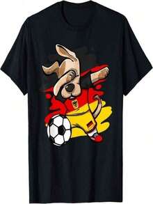 Camisa de Futebol da Copa do Mundo 2026, Roupa de Verão para Concertos, Camiseta de Algodão para Homens, Camisas de Verão para Homens, Top para Festivais, Roupa Combinando para Família, Camisa de Torcedor de Futebol da Alemanha com Estampa de Cachorro Dançarino, Camiseta de Futebol com Bandeira Alemã, Top Casual Unissex, Presente para Fãs de Esportes, Camiseta Gráfica Clássica Unissex, Perfeita para Uso Diário, Camiseta Casual de Algodão, Macia, Leve e Confortável, Conforto Diário em Algodão, Design Casual Elegante, Ideal para Homens e Mulheres, Camiseta de Gola Redonda, Top de Fitness, Top para Sair, Roupa para Atividades ao Ar Livre, Férias, Festa de Formatura, Bodycon, Camiseta com Slogan, Camiseta com Frase, Camiseta Gráfica Minimalista, Camiseta Gráfica - Preto - Ver 9