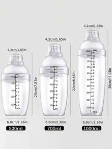 Hand-Cranked Thick Milkshake Cup, Dedicated For Milk Tea Shops, Homemade Milk Tea Set, Lemon Tea Tools, Durable Plastic Cup With Measurement Marks Suitable For Milkshakes, Smoothies And Cold Drinks - Commercial And Household Use, Transparent High-Quality Mixing Cup, Beverage Blender, Essential For Drink Enthusiasts - View 4