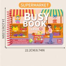可重複使用貼紙書 安靜活動玩具，恐龍、水果、動物、海洋、交通工具，認知能力與邏輯發展，感官與精細動作技能訓練，男孩學校用品，兒童學校用品，活動，禮品袋填充物 - 多色1 - 查看 11