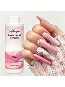 150ml Líquido de cristal acrílico EMA para uñas, kit profesional de sistema de monómero para uñas, extensión de uñas acrílicas, de secado rápido - Multicolor - Ver 1