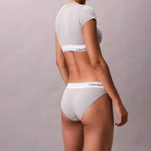 Calvin Klein Calvinklein Icon Cotton Modal Lightly Lined T-Shirt Bralette Underwear  Women  Bras + Bralettes QF8495 - Grey Heather - 查看 5