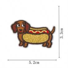 Funny Assorted Puppy Embroidered Patches, Iron-On No-Sew Appliques, 9 Styles Cute Pet Themed Decorative Stickers For Clothes, Backpacks, Scrapbooking DIY - Multicolor - View 8