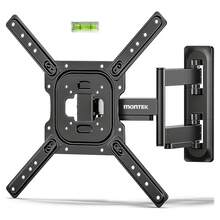 MonTek Full Motion TV Wall Mount 13–95 Inch Flat & Curved TVs And Monitors, Swivel & Tilt Articulating Bracket, VESA 400x400mm, Holds Up To 110 Lbs, Center Design Adjustable Black - Cần dài 37 inch - Xem 1