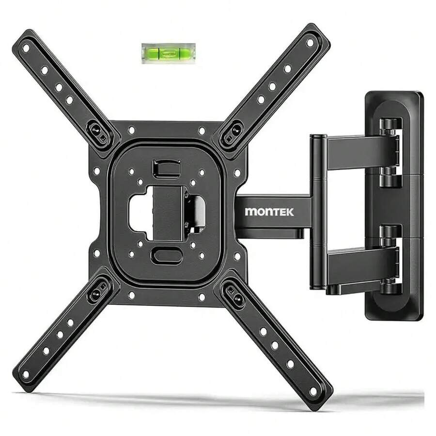 MonTek Full Motion TV Wall Mount 13–95 Inch Flat & Curved TVs And Monitors, Swivel & Tilt Articulating Bracket, VESA 400x400mm, Holds Up To 110 Lbs, Center Design Adjustable Black - Cần dài 37 inch - Xem 1