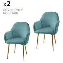 Ghế văn phòng không bánh xe, ghế bàn trang điểm, ghế trang điểm, ghế trang trí thoải mái, ghế sofa bọc nệm phong cách hiện đại giữa thế kỷ cho văn phòng tại nhà, vỏ bọc ghế ăn trang trí văn phòng, vỏ bọc ghế văn phòng lưng vừa co giãn, vỏ bọc bảo vệ ghế bành thường ngày - Nhiều màu - Xem 32