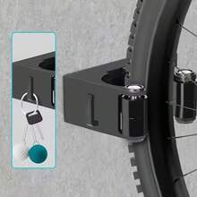 公路車停車掛鉤，家用牆面安裝掛鉤，登山車停車掛鉤，簡易停車架，適用於 2.54-7.11cm 寬輪胎，可調節停車架，自行車配件，單車配件 - 彩色 - 查看 3