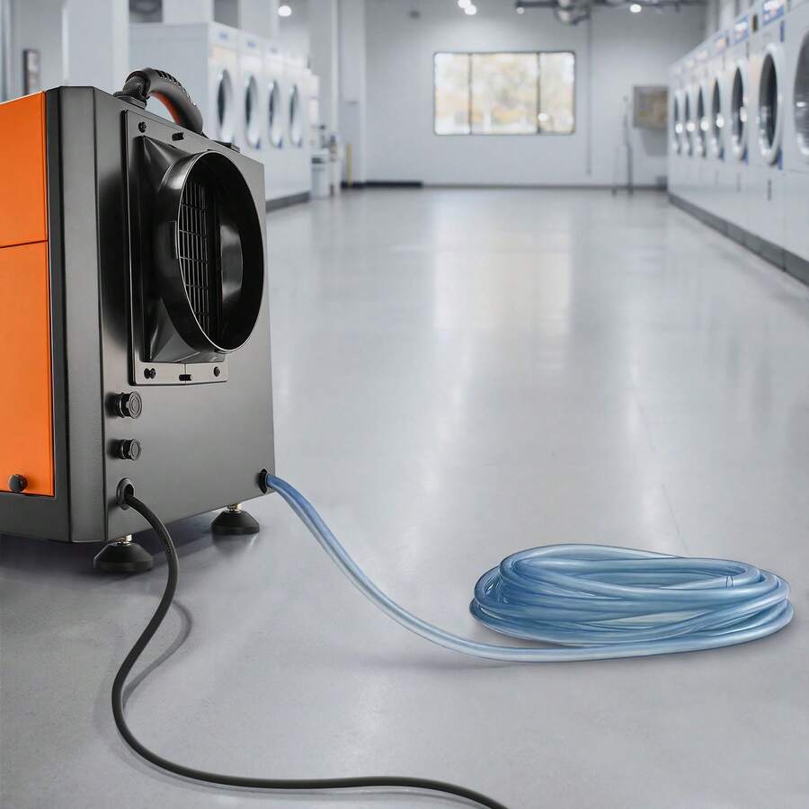 156 Pints Commercial Dehumidifier With Drain Hose, Portable Crawl Space Dehumidifiers For Basement Storage Room Industrial Grade, Auto Defrost/Drainage, Heavy-Duty Galvanized Steel, LED Indicate - Metal, 80 Pt, No Pump - View 1