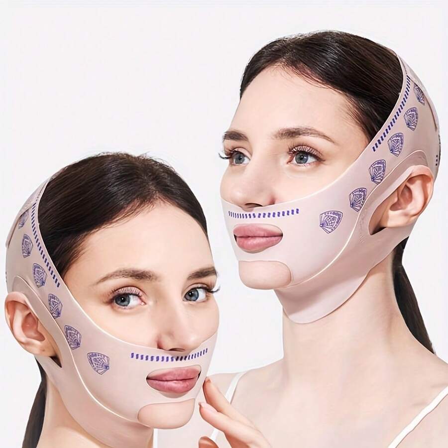 1 Stück Gesichtsstraffungsband, elastisch und langanhaltend, zonierte Kompressionspassform, hautfreundliches atmungsaktives Material, geeignet für häufigen täglichen Gebrauch, behält Elastizität nach wiederholtem Waschen, bleibt bei langfristiger Anwendung hautnah, formstabil, behält Straffungseffekt nach mehrfacher Anwendung, resistent gegen Verfangen und Pilling, geeignet für verschiedene Gesichtspflegebedürfnisse