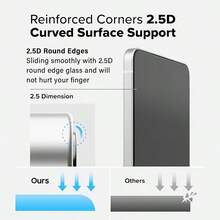 2片裝強化玻璃螢幕保護貼組，適用於 Galaxy S26 Ultra/S26+ Plus/S26/S25/S24/S23/S22/S21 Plus FE/A05S/A06/A07/A15/A16/A17/A24/A25/A26/A35/A36/A37/A54/A55/A56/A57，支援指紋解鎖、防刮、無氣泡、全螢幕覆蓋、高清晰度與透亮 - 無色 - 查看 4