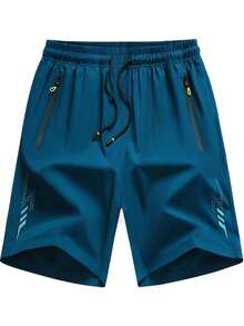4pcs Men's Quick Dry Silky Shorts - Breathable Stretchy Mid-Length Suitable For Fitness, Hiking, Easter Shorts Sports - Multicolor - View 3