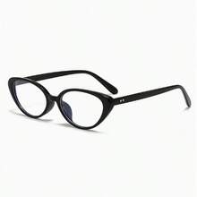 2 Pairs Women's Multi-Color Cat Eye PC Frame Solid Full Rim Rivet Fashion Non-Prescription Glasses - Multicolor - View 8