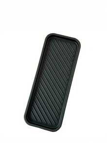 1pc Rectangular Plastic Draining Mat, Multi-Functional Soap Dish, Bathroom Storage Mat, Kitchen Dining Table Cup Coaster, Heat Insulation Mat, Soap Box - A - View 12