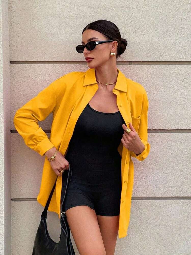 Women Two-Piece Outfits - 黃色 - 查看 6