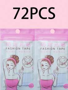 36/72pcs Anti Slip Clothing Tape, Prevents Light From Shining, Double-Sided Waterproof Tape For Shirts And Underwear - Women's Soft Body Tape, All Day Strong Fabric Bonding (36/72/108 Strips Available) - Multicolor - View 11