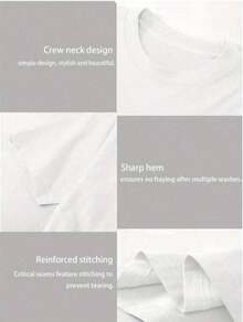 3 pc Conjunto de tres piezas de camiseta de manga corta holgada con cuello redondo y estampado retro de paisaje de coches y sol, unisex, cómodo adecuado para atuendos urbanos, hip-hop, - Blanco - Ver 4