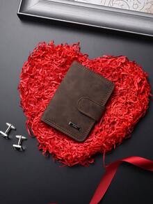 SHABILI New Unisex Premium Thin PU Small Wallet Minimalist Student Card Holder Integrated Money Clip - Bronze - View 9