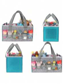 1pc Portable Bag/Handbag, Compatible With Toniebox Starter Set And Dolls; Suitable For Audio Player And Dolls Home/Outdoor Carrying Bag, Large Capacity Design, Multi-Functional Storage Bag, Can Store Miscellaneous Items, Toys, Small Objects. - Multicolor - View 10
