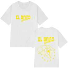T-shirt imprimé pour la tournée 2026 de l'album QUEVEDO EL BAIFO, pour hommes et femmes. T-shirt en coton à manches courtes à la mode, t-shirt décontracté de hip-hop - Blanc - Voir 7
