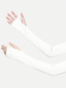 3 Pairs Summer Sun Protection Arm Sleeves For Women, Loose Breathable Ice Silk Sleeve For Outdoor Activities, Cycling - Multicolor - View 10