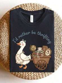 Summer T-Shirt 2026, Artsadd Summer Clothes, I Prefer To Buy Secondhand, Gift For Antique Lovers, Secondhand Aesthetic Graphic T-Shirt, Casual Style, Bique Gifts, Unisex Oversized Cotton Casual Crew Neck T-Shirt For Spring And Summer, Super Soft, Breathable - Perfect Gift For Mother's Day, Valentine's Day, Easter For Mom, Couples, Family And Friends. Loose And Comfortable Summer Clothes For Women. - 6- - 查看 12