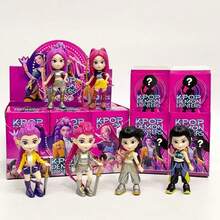 1 mẫu trang trí sáng tạo nhân vật hoạt hình anime K-Pop DemonHunters, đồ trang trí bàn làm việc HUNTR, tất Giáng sinh làm quà tặng, quà nhỏ cho tiệc lễ Valentine, Phục sinh và ngày lễ - Nhiều màu - Xem 2