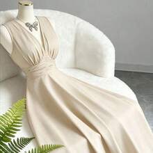 Women Midi Dresses - Dark Green - View 6