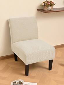 1pc Armless Decorative Chair Cover, High Elasticity Armless Chair Slipcover, Suitable For Hotel, Machine Washable Furniture Protector, With Elastic Bottom, Large Size Large Chair Decorative Chair Cover - Multicolor - View 7